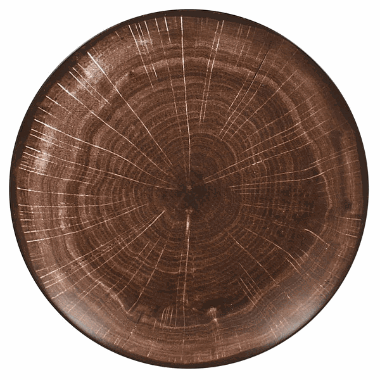 Woodart Tallerken flat 21cm  eikebrun  (mrkest)