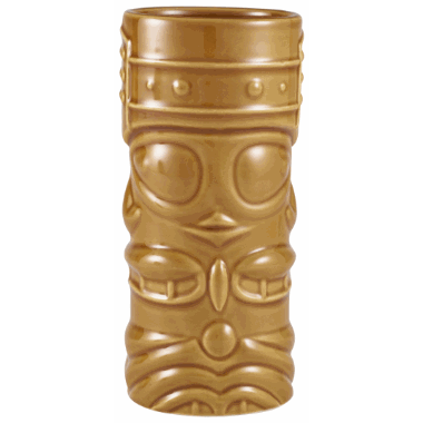 Tiki mug, brun 40 cl