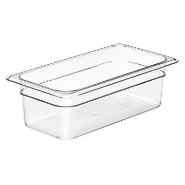 Cambro kantine 1/3-100 mm klar polycarbonat 17,6x32,5