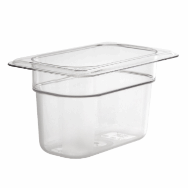 Cambro kantine 1/9-100 mm klar polycarbonat 17,6x10,8 cm