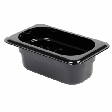 Cambro kantine 1/9-65 mm sort 17,6x10,8 cm