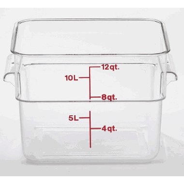 Firkantet boks polycarb.11,4 Ltr