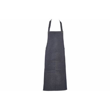 Forstykke Denim lang 70x90cm, uvasket (mrk) forkle