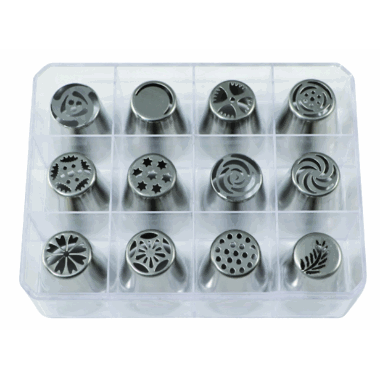 Tyllset Blomster 12 deler