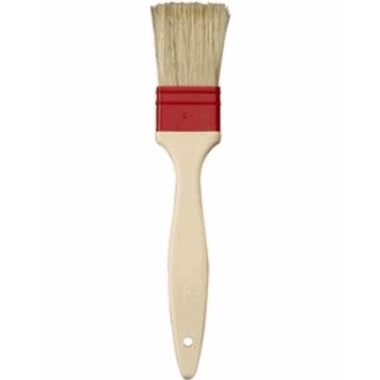 Bakepensel, plastskaft b-2,5 cm. Naturbust