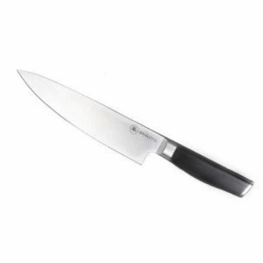 Brusletto Kokkekniv svart 22 cm. Stl, komposittgrep