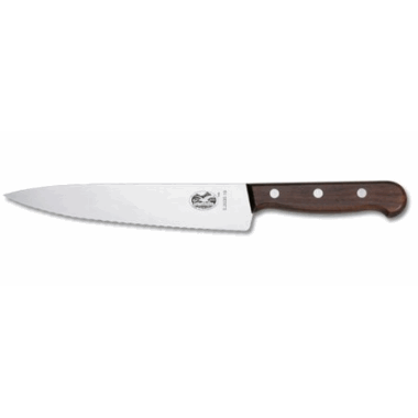 Victorinox kokkekniv m/riller 25cm treskaft