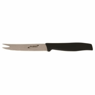 Tomatkniv / fruktkniv Svart, 10cm plastskaft