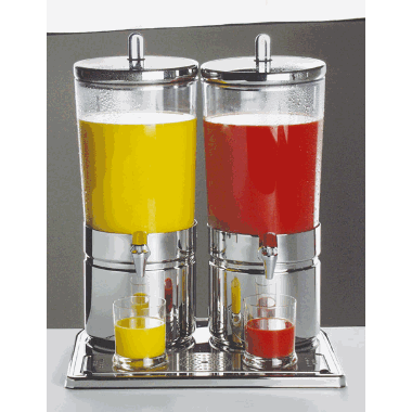 Saftdispenser 2x6ltr. m/kjle element