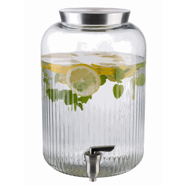 Drikkedispenser 7Ltr. Glass/Rustfri kran