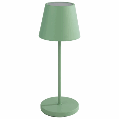 Bordlampe grnn Merle, H:30,5cm :11cm  oppladbar