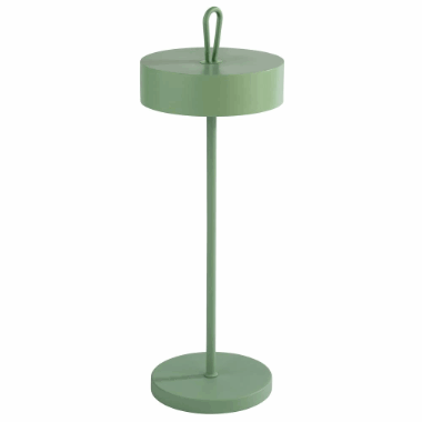 Bordlampe grnn Cleo, H:30,5cm :12cm  oppladbar