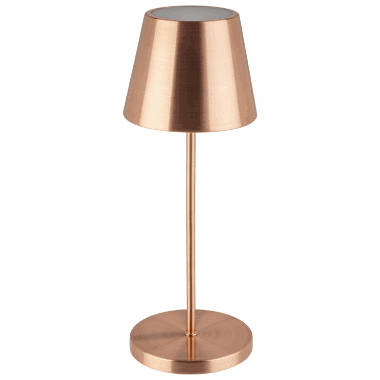 Bordlampe kobber Merle, H:30,5cm :11cm  oppadbar