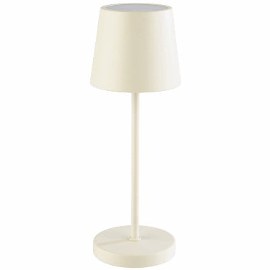 Bordlampe hvit Merle Mini , H:25cm :9cm  oppladbar