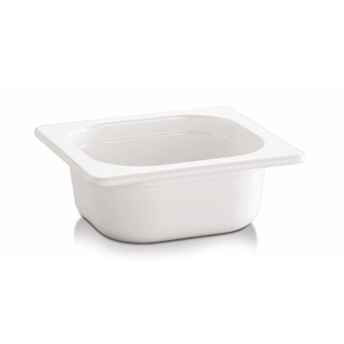 Melamin kantine hvit 1/6GN 65mm 0,8ltr