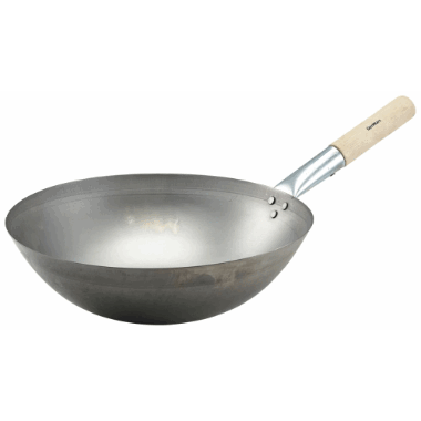 Stl Wok Rund bunn H-11 -35.6cm treskaft