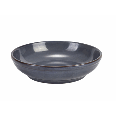 Terra Stoneware Rustic Blue Coupe Bowl 23cm