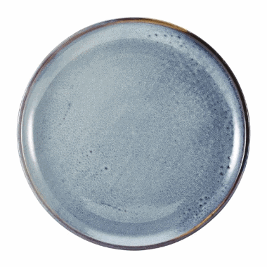 Terra Porcelain Aqua Blue Coupe Plate 27.5cm