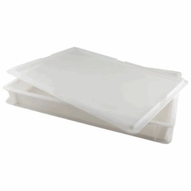 Pizzadeig boks 60x40x7.5cm 14Lt Hvit PP Hevekasse