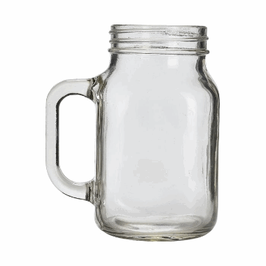 Genware Glass Mason Jar 50cl / 17.5oz