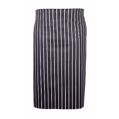 Forkle Navy Butchers Stripe Waist Apron 71cm X 76cm