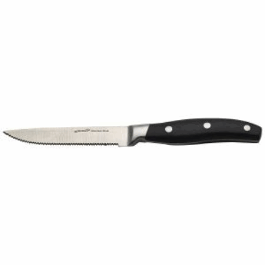 Premium Biffkniv 22,5cm.sort, 12stk. hel klinge