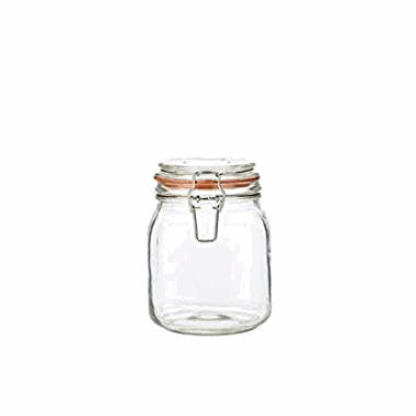 Genware Glass Terrine Jar 1L  Norgesglass  11x15cm