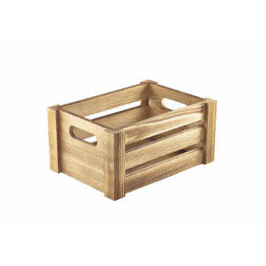 Wooden Crate Rustic Finish 22.8x16.5x11cm