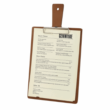 Wooden Menu Paddle Board A4 41.5 x 22.5 x 0.6cm