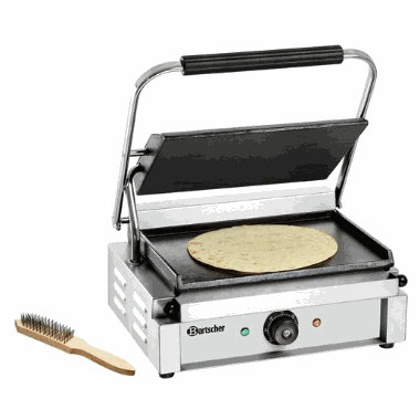 Bartscher pressgrill panini glatt plate oppe/nede